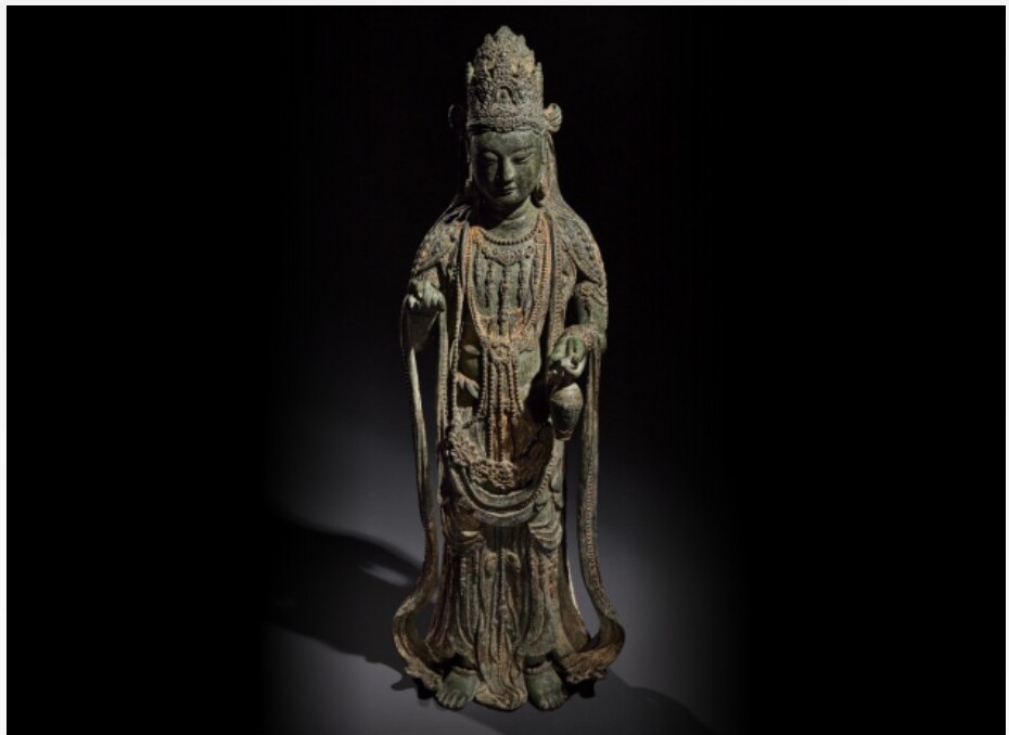 Dali Kingdom Gilt-Bronze Avalokiteshvara