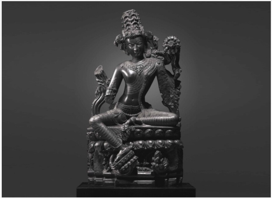 Pala Period Black Stone Lokanatha Avalokiteshvara (12th C.)